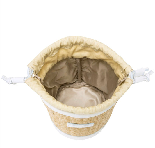 Every Other Straw Bucket Bag White - Rogue Boutique UK