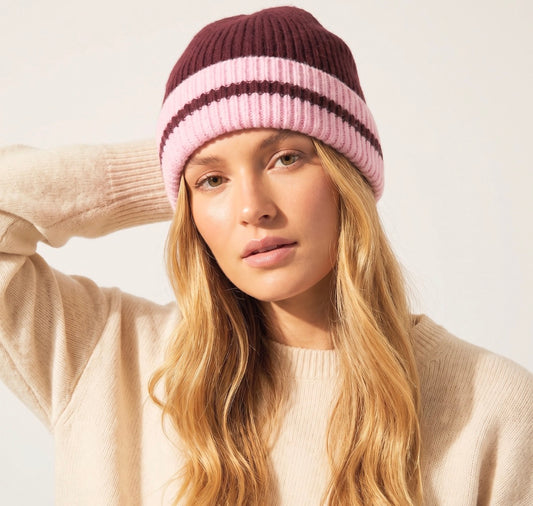 Berry/ Pink Beanie - Rogue Boutique UK