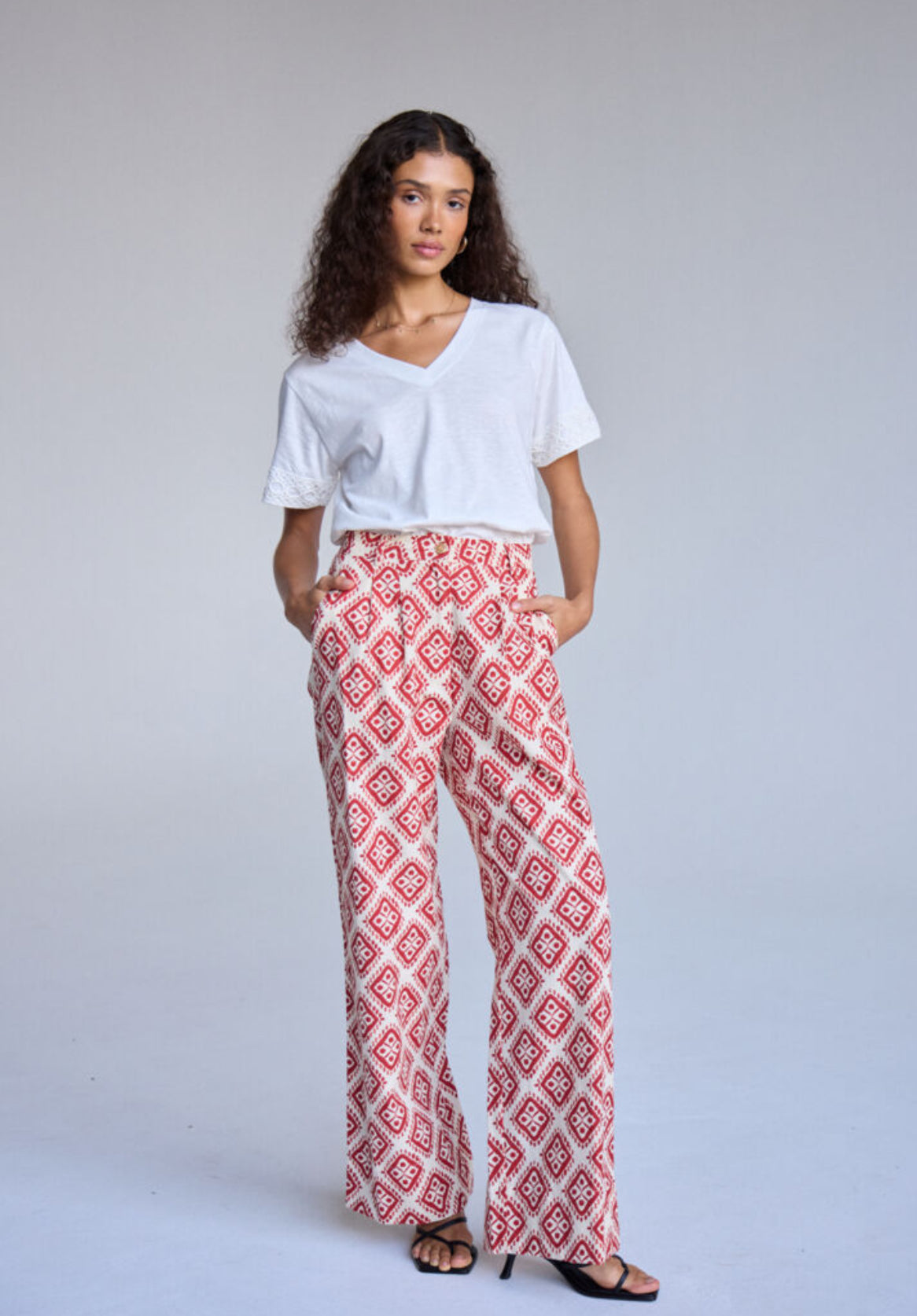 Kate Printed Crop Pants