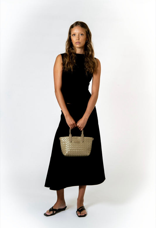 Every Other Woven Grab Bag Olive - Rogue Boutique UK