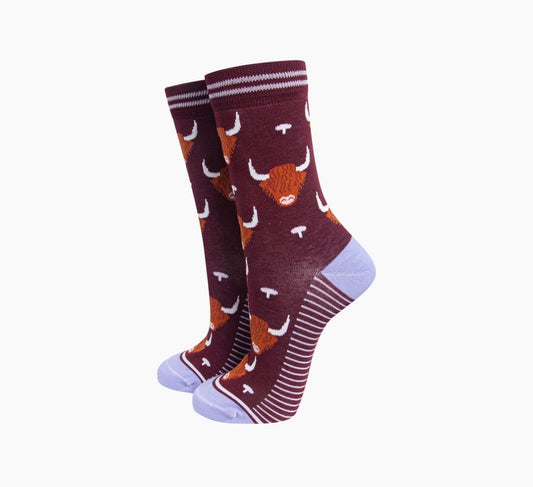 Highland Cow Bamboo Socks - Rogue Boutique UK