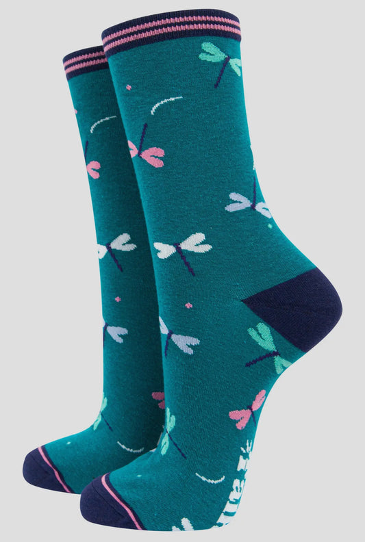 Dragonfly Bamboo Socks