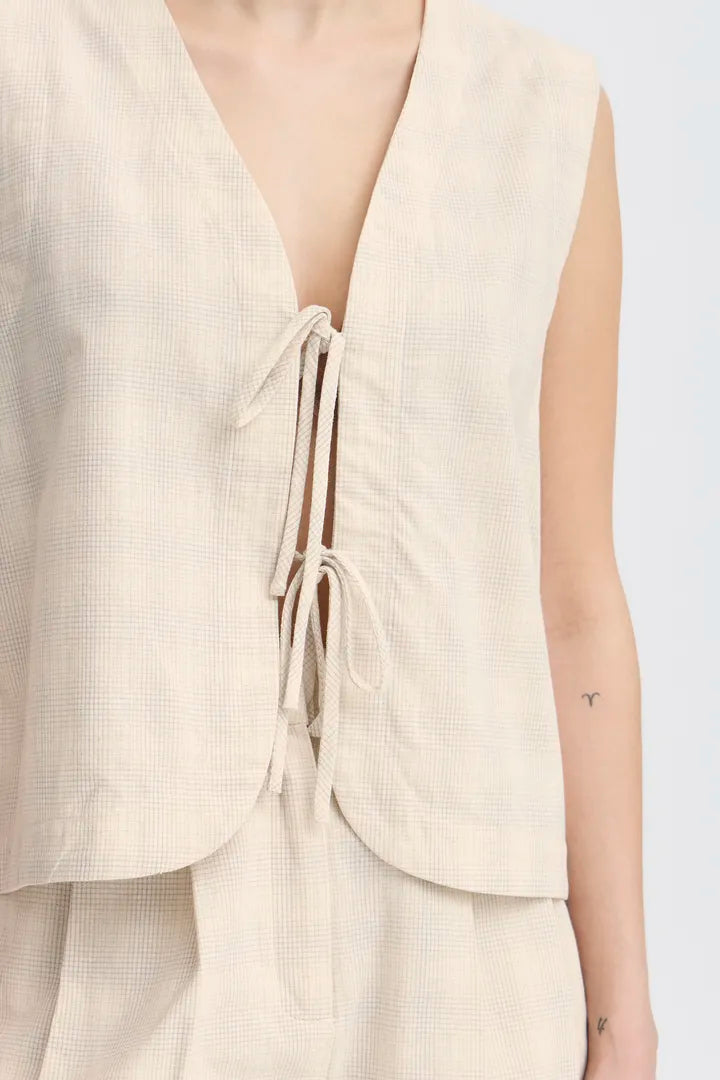 Saffron Tie Top