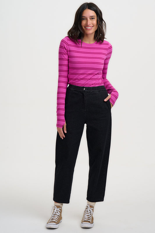 Mila Barrel Denim Trousers