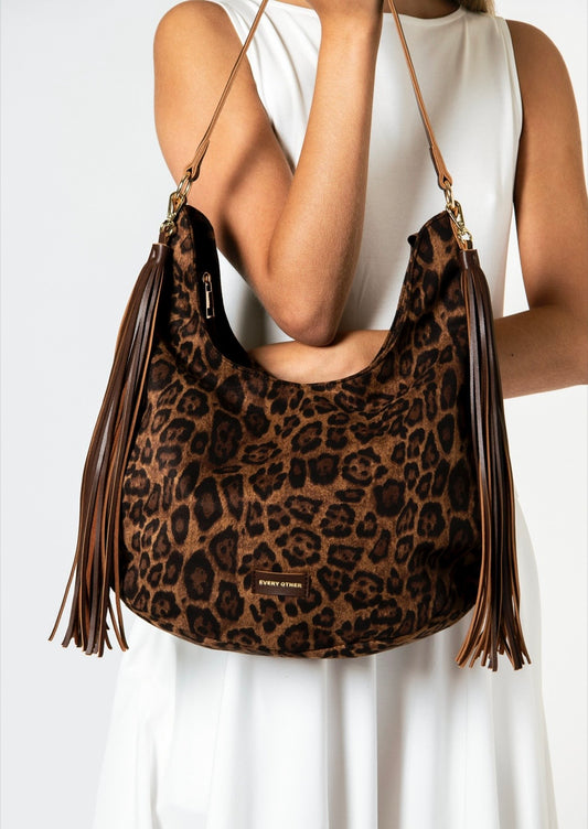 Every Other Large Scoop Bag Leopard - Rogue Boutique UK