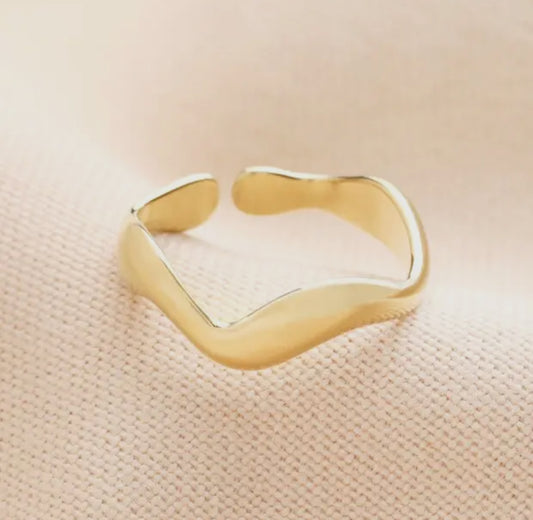 Wave Ring Gold