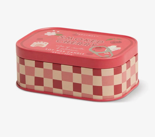 Cherry Printed Tin Candle - Smoked Cherry - Rogue Boutique UK