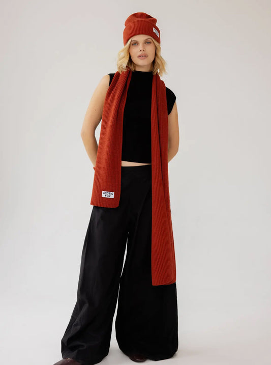 Recycled Bottle Scarf Red