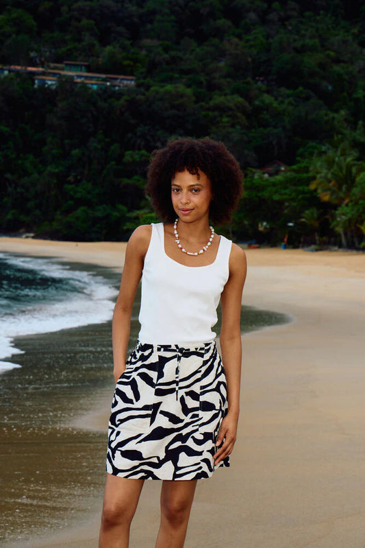 Linno Animal Print Skirt - Rogue Boutique UK