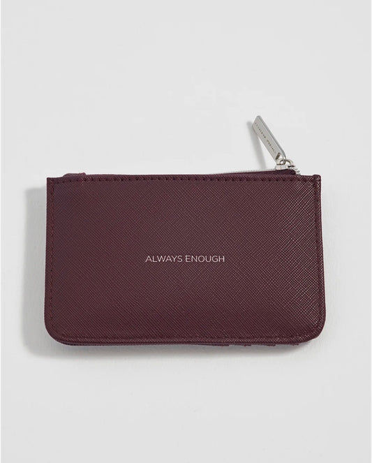 Brown "Always Enough" Card Purse - Rogue Boutique UK
