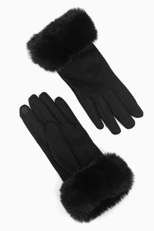 Zara Black Gloves