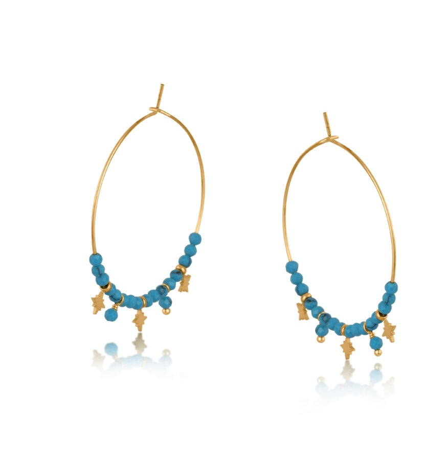 Jade Hoop Earrings