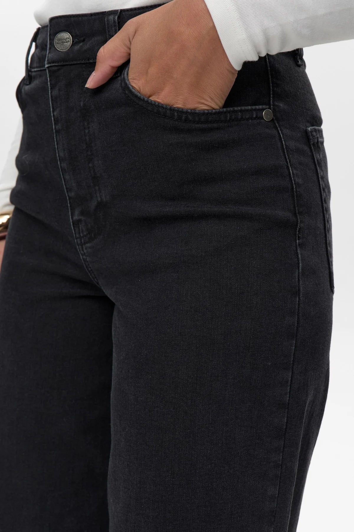 Paris Cropped Jeans Black