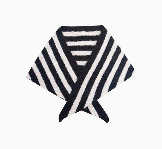 Triangle Black/ White Scarf - Rogue Boutique UK