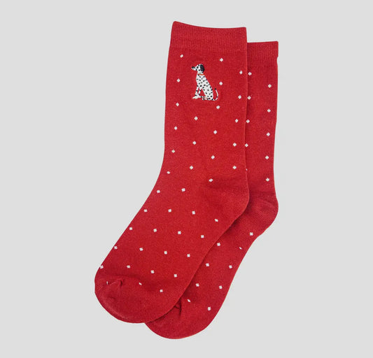Dalmatian Spot Bamboo Socks