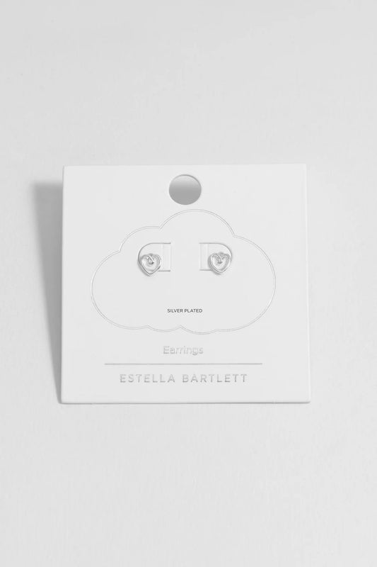 Doodle Heart Stud Earrings
