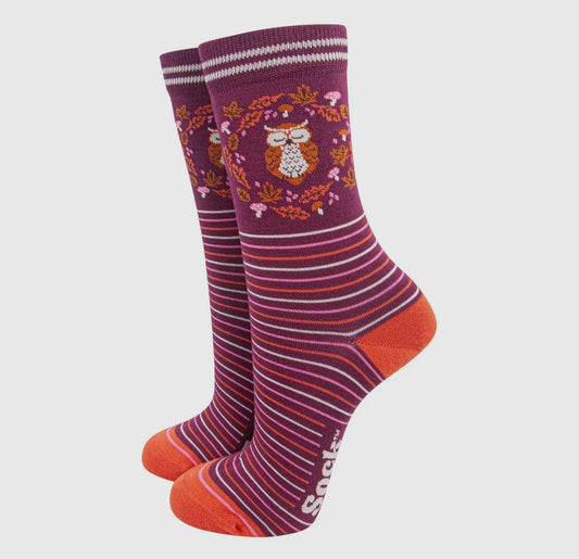 Owl Bamboo Socks