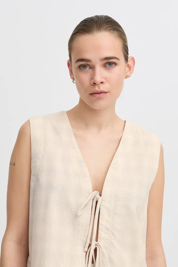 Saffron Tie Top