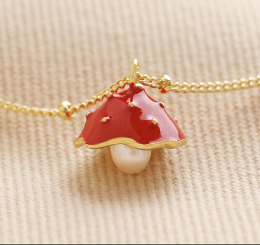 Toadstool Necklace