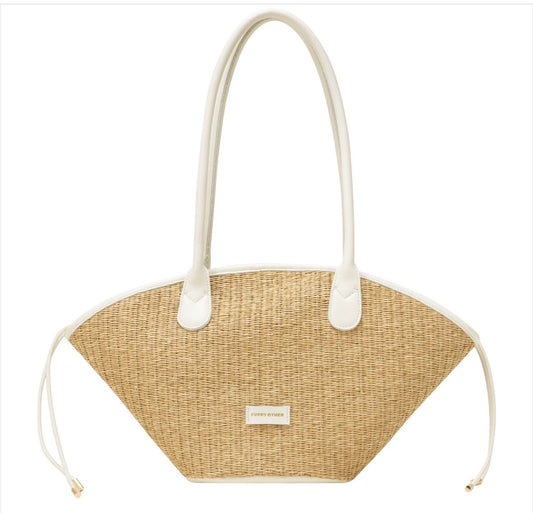 Every Other Straw Curve Bag White - Rogue Boutique UK