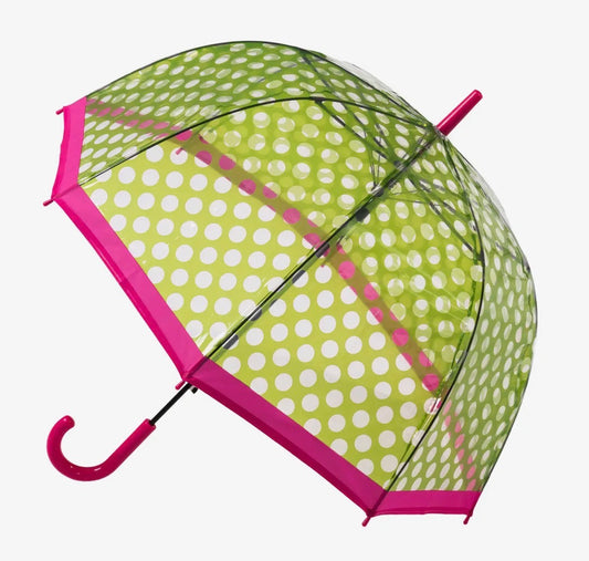 Green Polk Dot Umbrella - Rogue Boutique UK