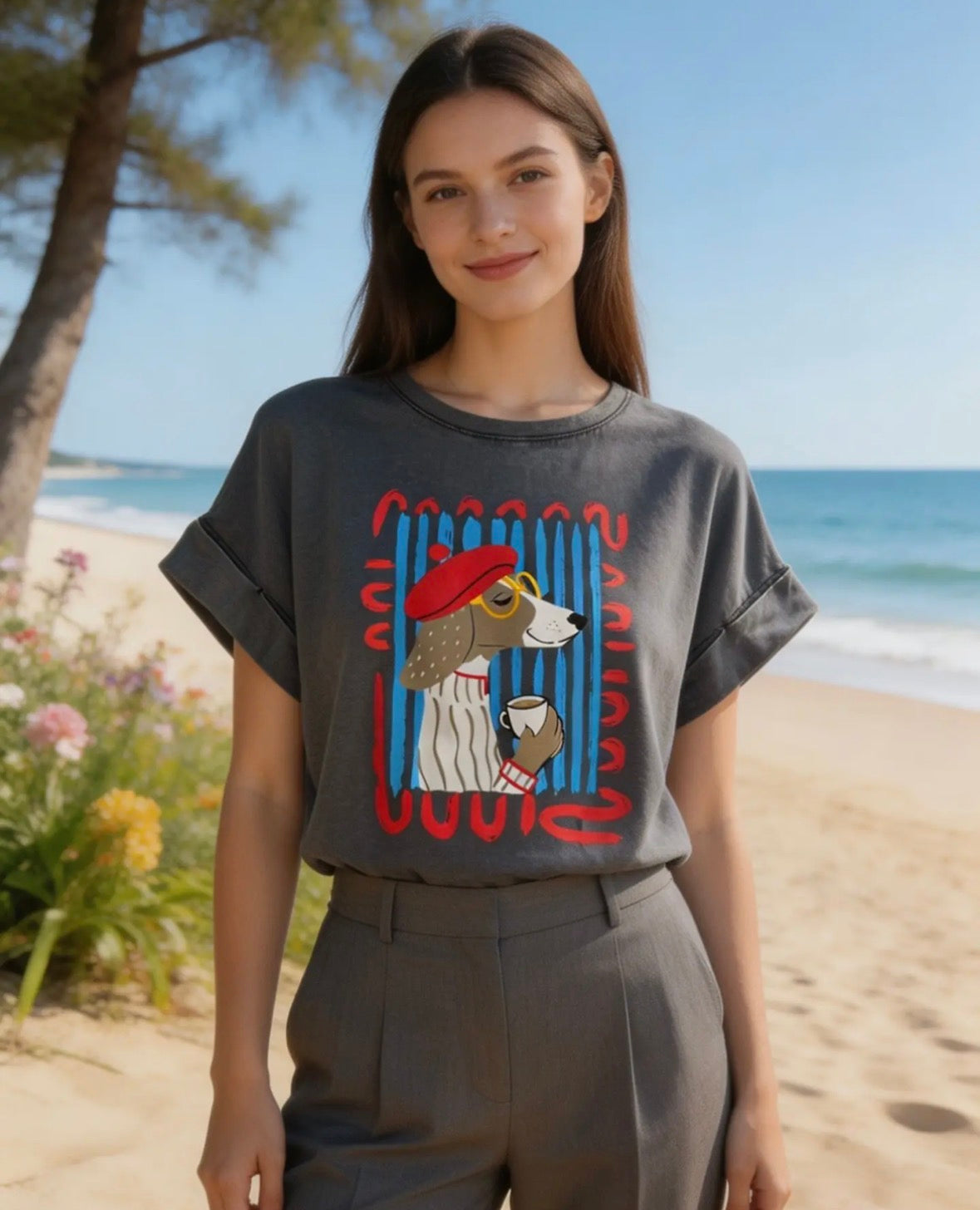 French Dog Tee