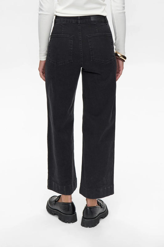 Paris Cropped Jeans Black