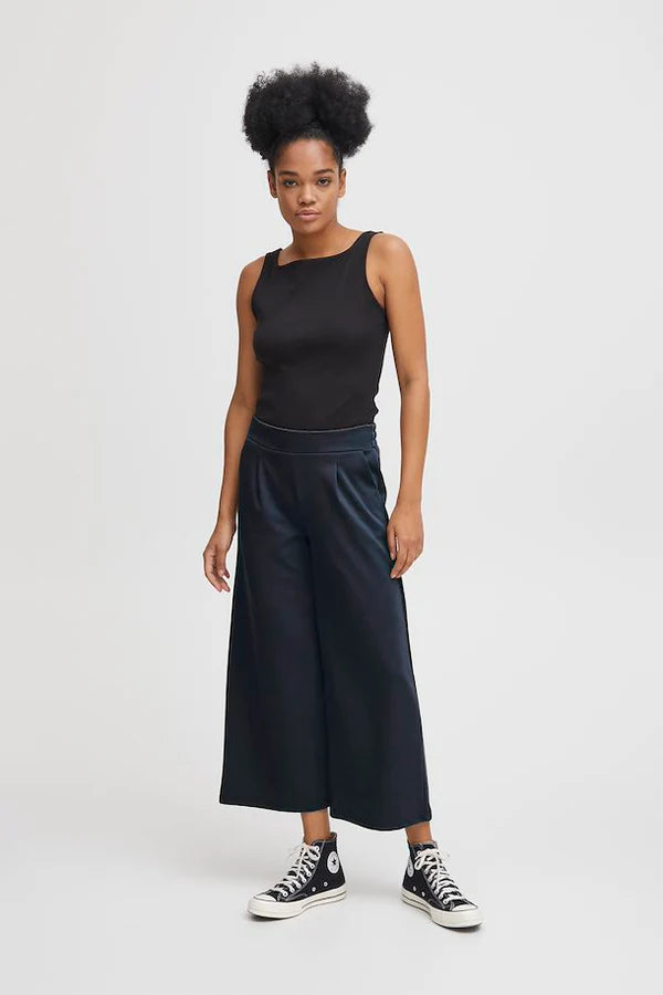 Kate cropped Pants Navy - Rogue Boutique UK