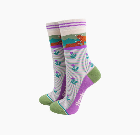 Highland Cow Bamboo Socks - Rogue Boutique UK