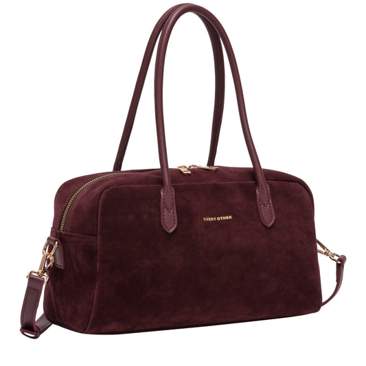 Every Other Suede Bowling Bag