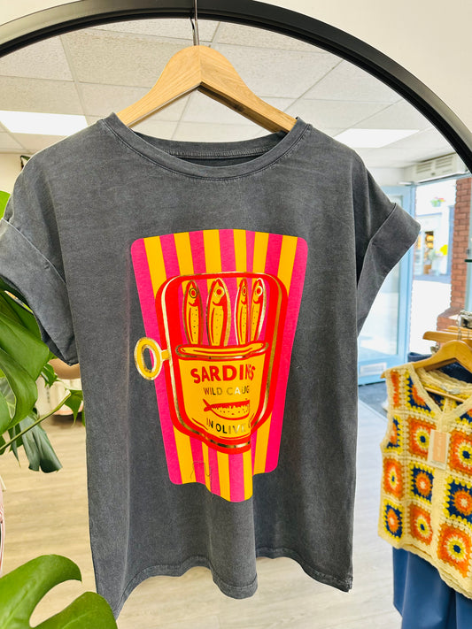 Sardines Pink Tee