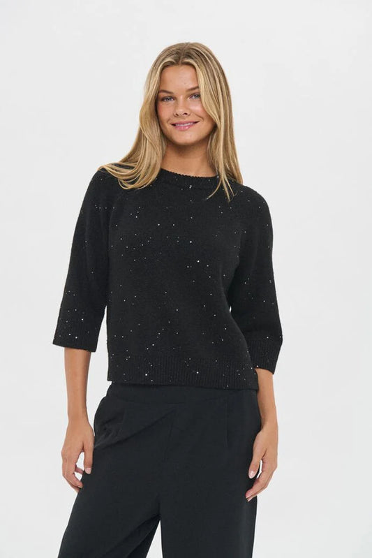 Nova Sequins Jumper Black