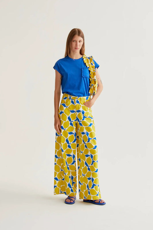 Polly T-Shirt Blue - Rogue Boutique UK