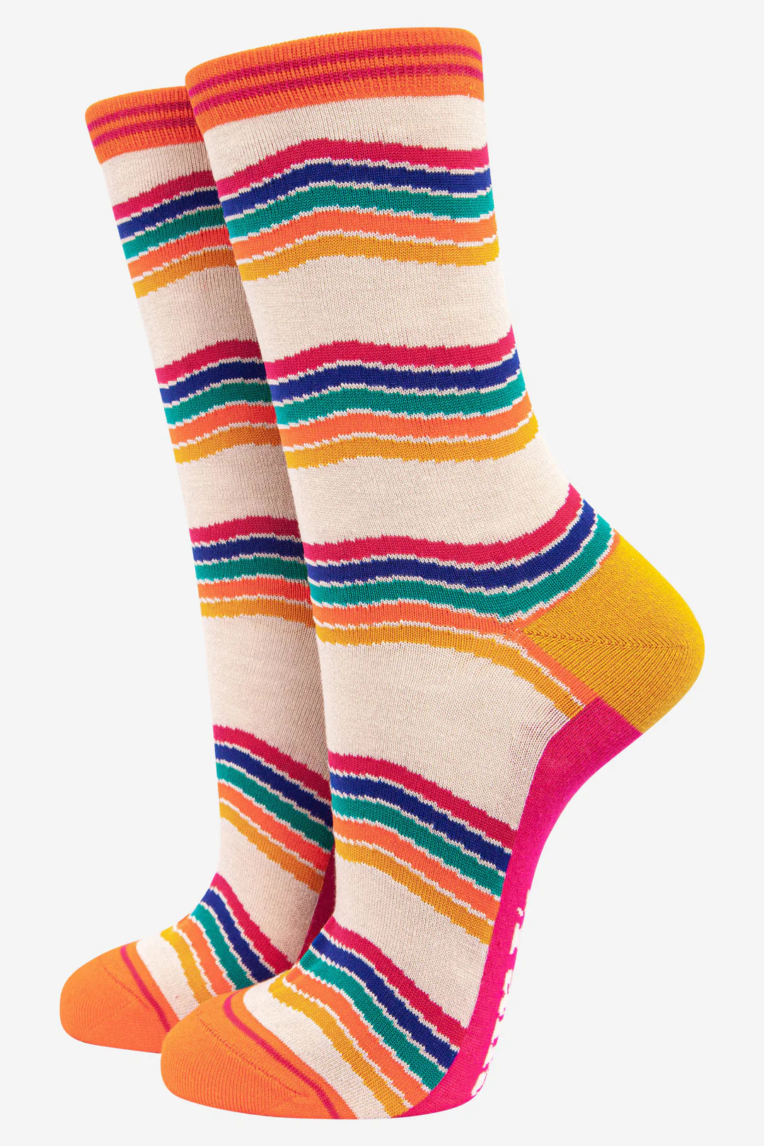 Rainbow Stripe Bamboo Socks