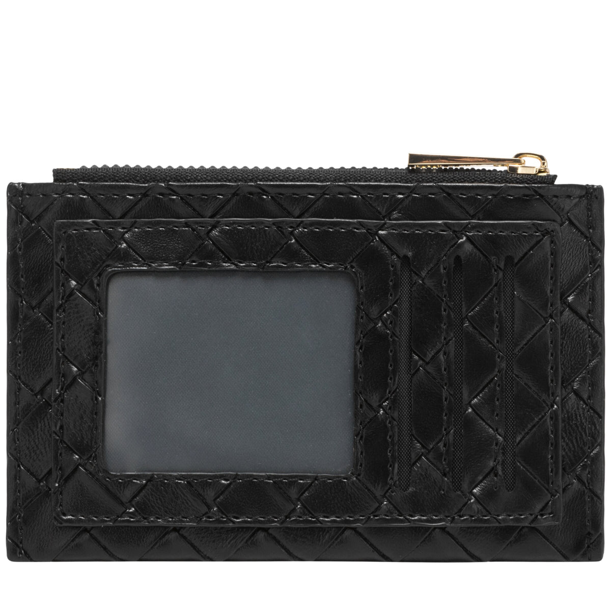 Every Other Woven Card Holder Black