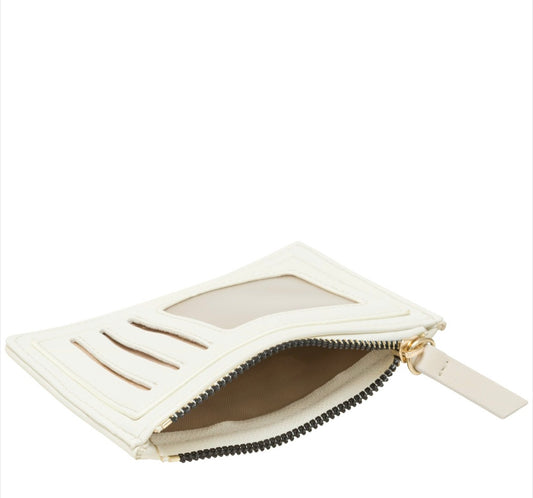Every Other Quilted Card Purse White - Rogue Boutique UK