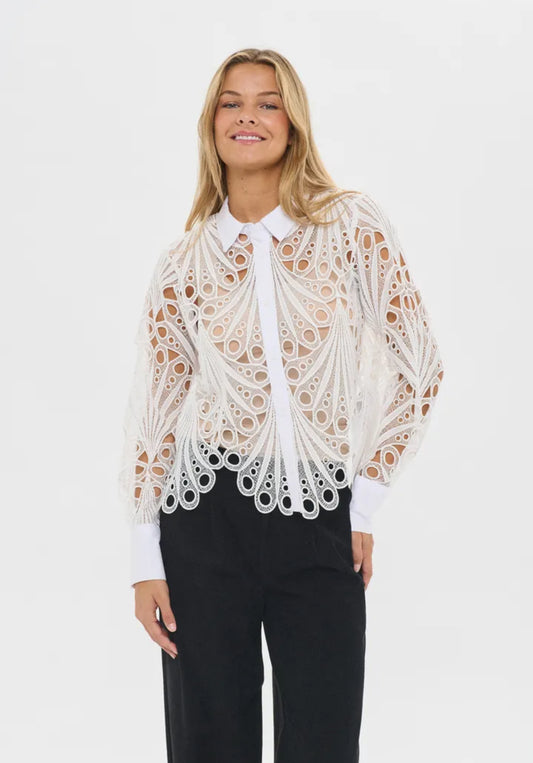 Jilianna Shirt White