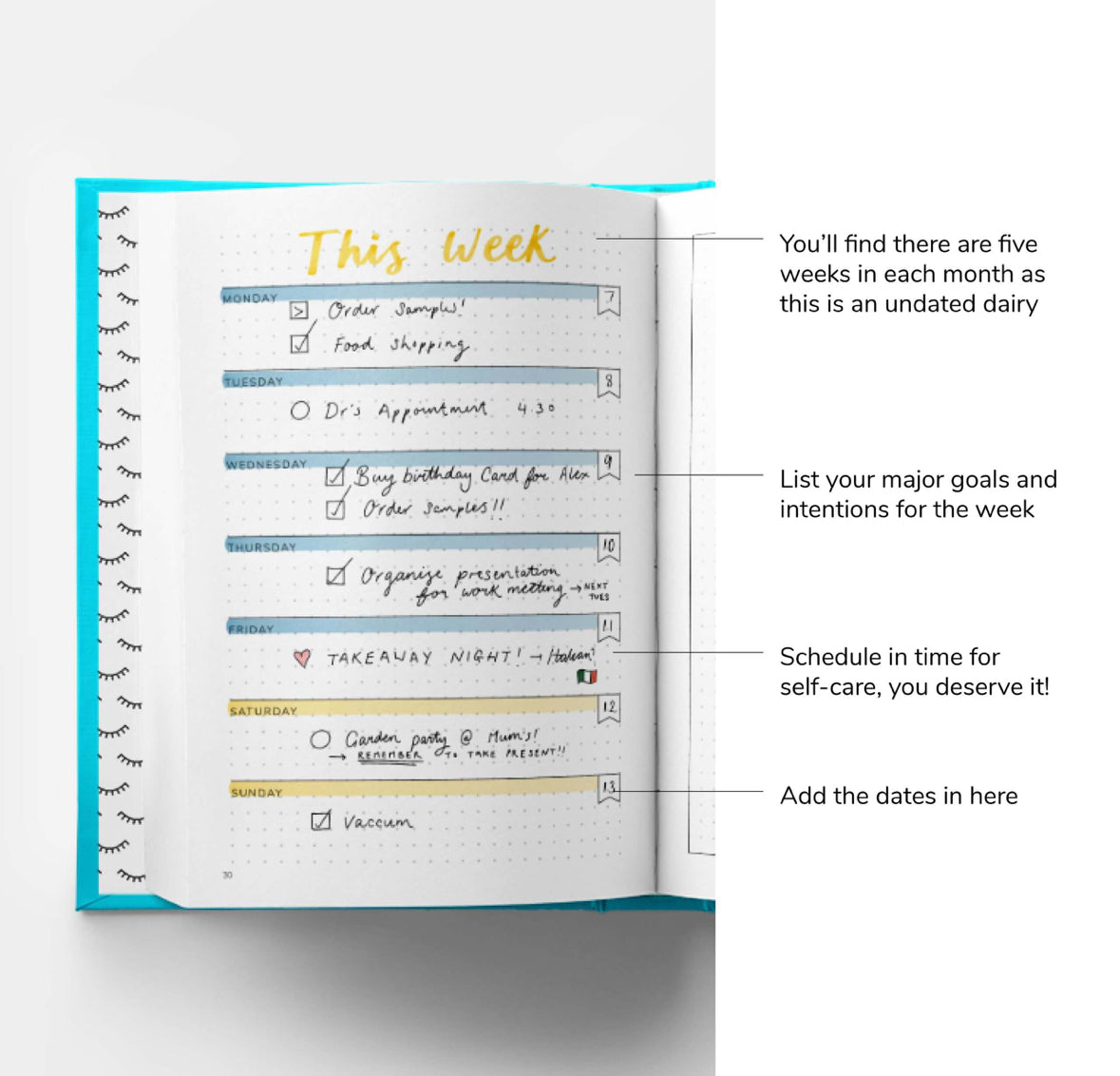 The Positive Bullet Diary - Rogue Boutique UK