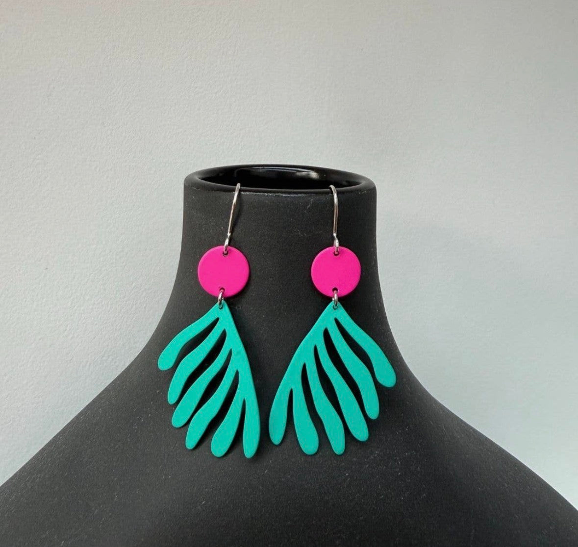 Coral Turquoise Earrings - Rogue Boutique UK