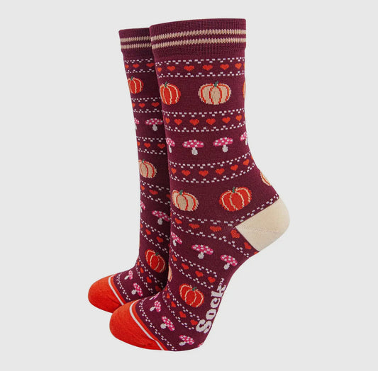 Pumpkin Bamboo Socks