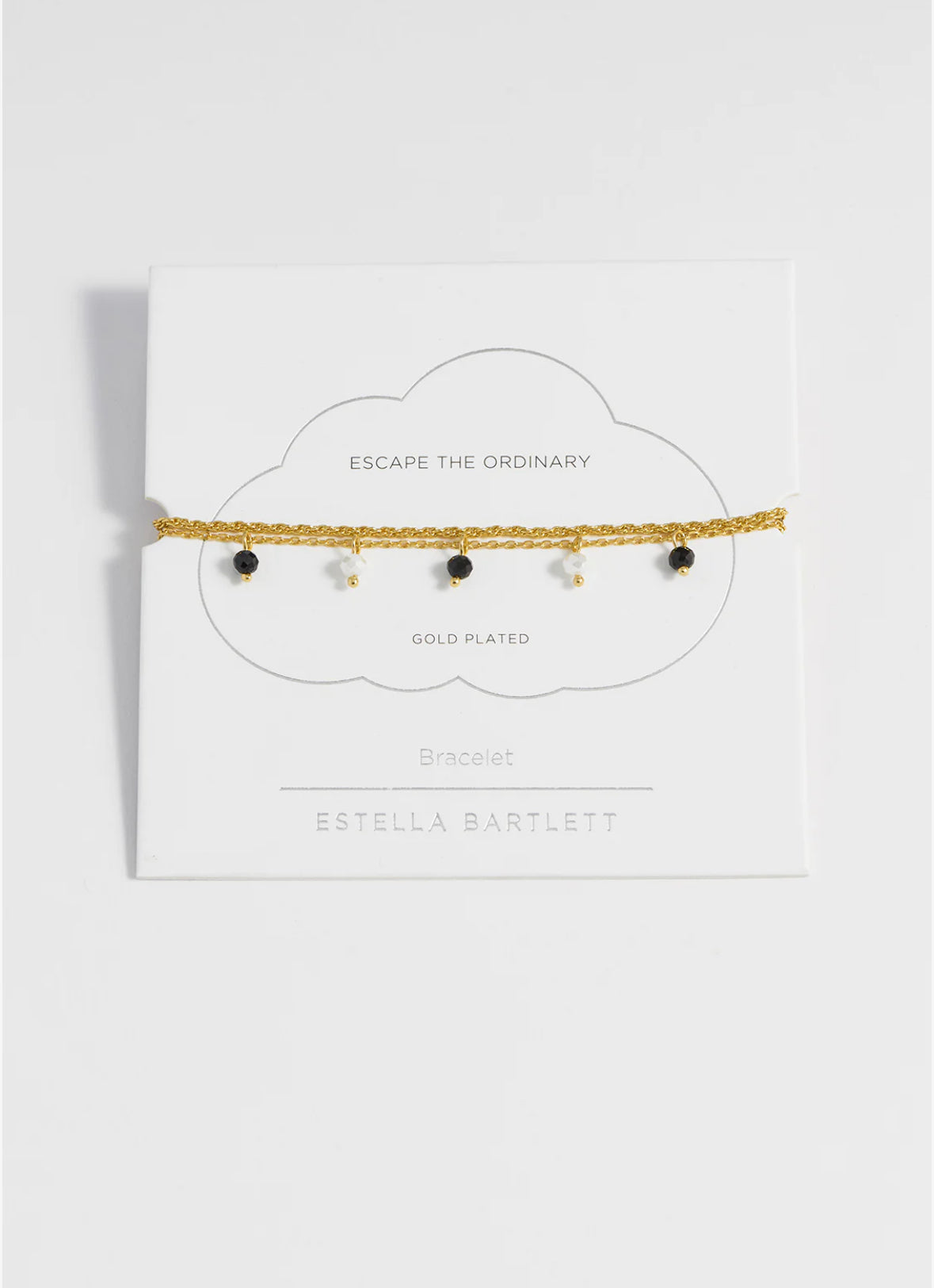 Black Crystal Double Bracelet - Rogue Boutique UK