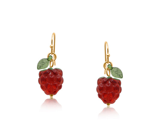 Malina Raspberry Earrings