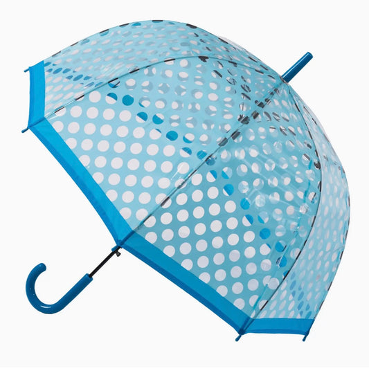Blue polka dot umbrella - Rogue Boutique UK