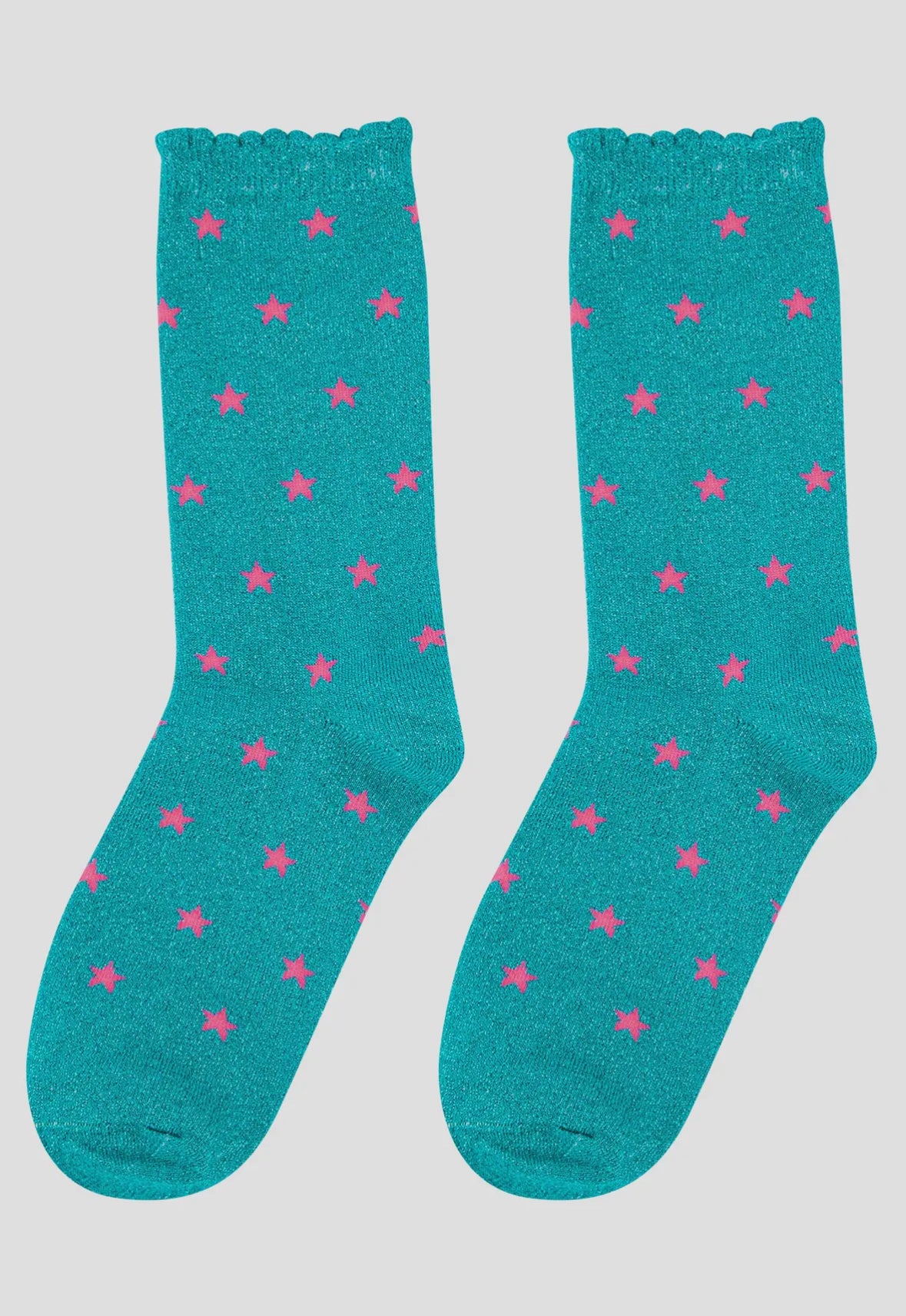 Star Print Cotton Socks