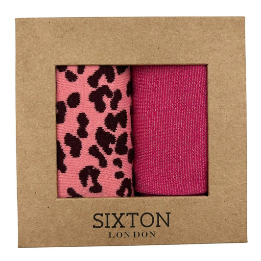 Pink Tokyo & Leopard Sock Box