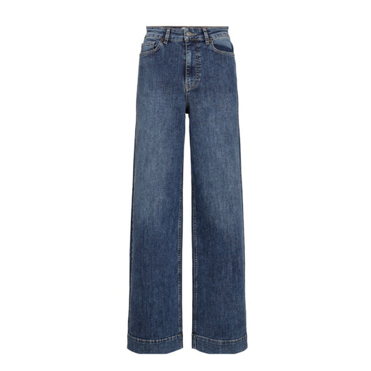 Paris Cropped Jeans Medium Blue Grain