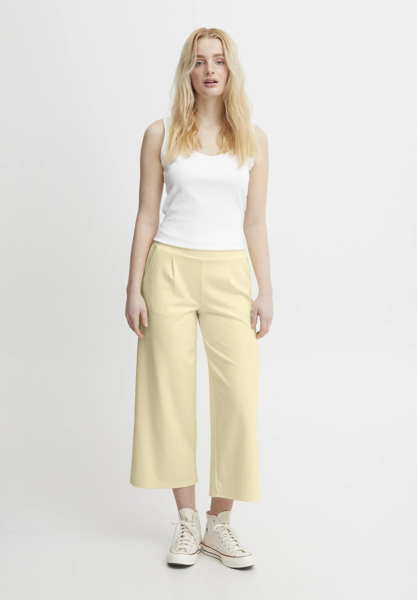 Kate Cropped Pants Vanilla