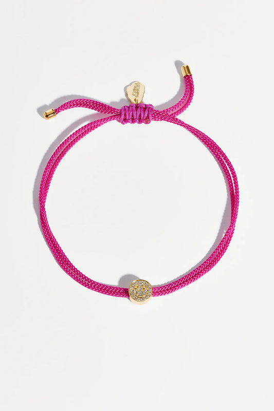 Pave Smile Friendship Bracelet