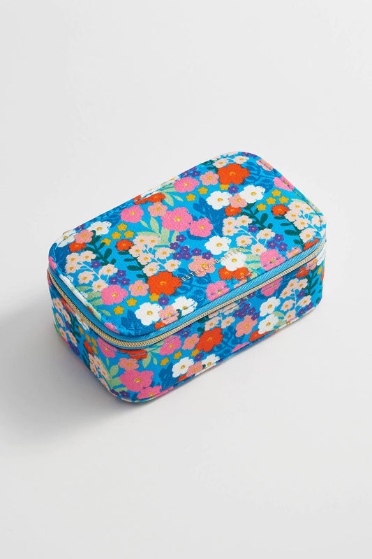 Blue Floral Jewellery Box