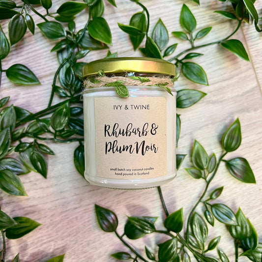 Rhubarb & Plum Noir Candle